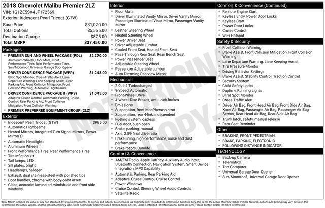 used 2018 Chevrolet Malibu car, priced at $14,667