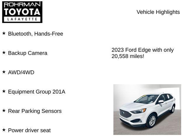 used 2023 Ford Edge car, priced at $25,486