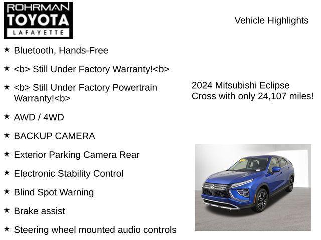 used 2024 Mitsubishi Eclipse Cross car, priced at $19,998