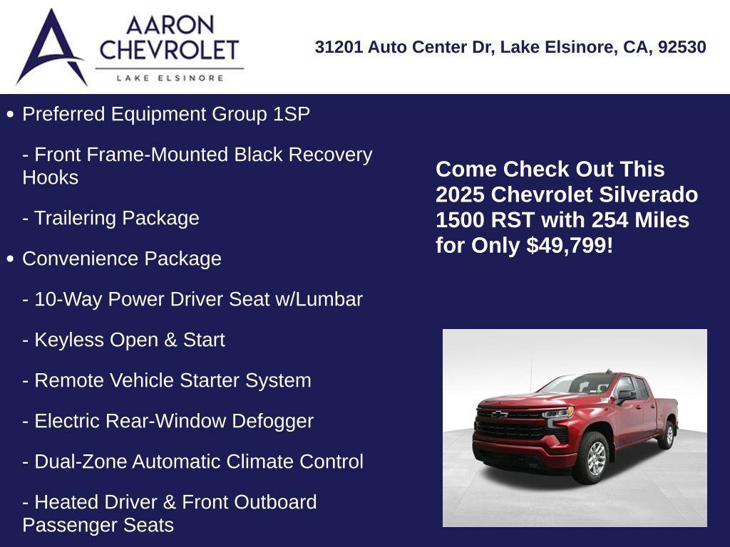 used 2025 Chevrolet Silverado 1500 car, priced at $49,799