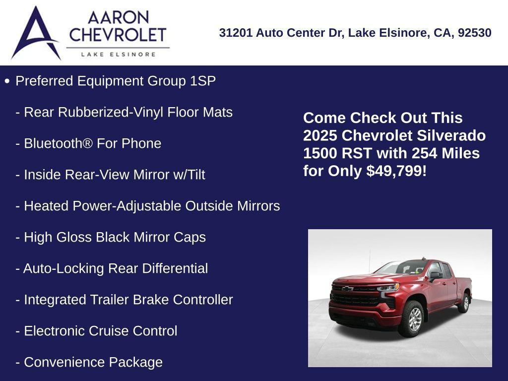 used 2025 Chevrolet Silverado 1500 car, priced at $49,799