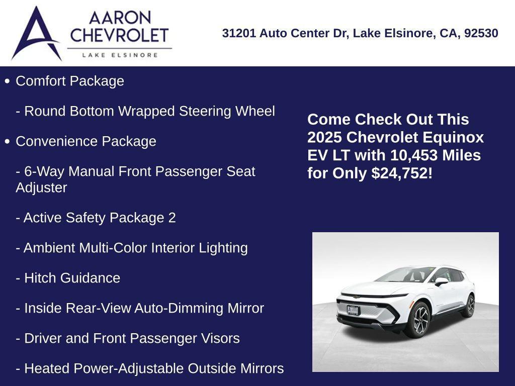 used 2025 Chevrolet Equinox EV car, priced at $24,752