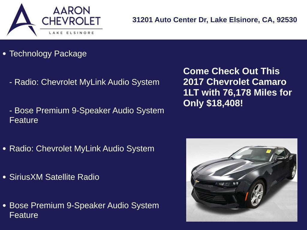 used 2017 Chevrolet Camaro car, priced at $18,408