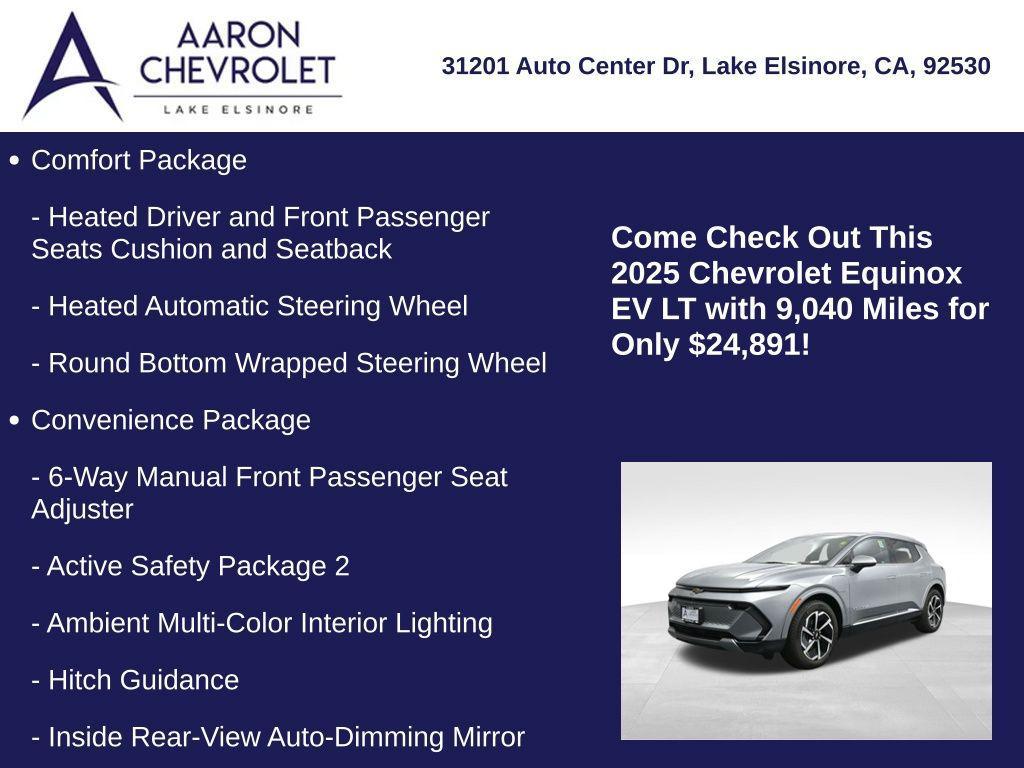 used 2025 Chevrolet Equinox EV car, priced at $24,891