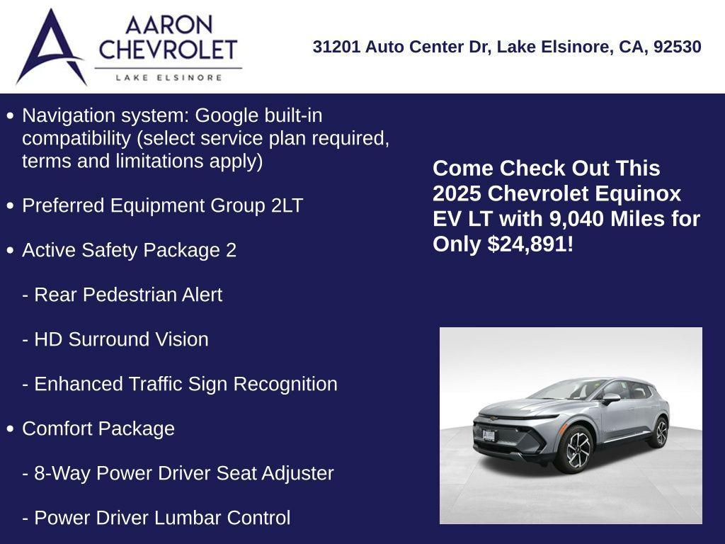 used 2025 Chevrolet Equinox EV car, priced at $24,891