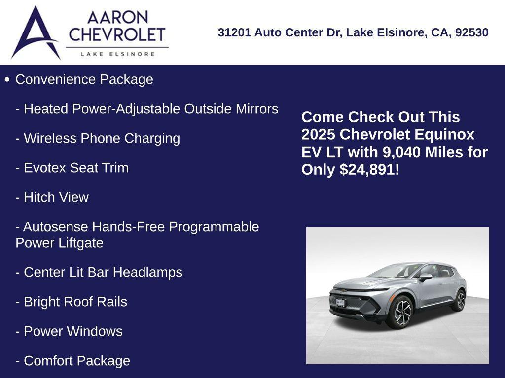 used 2025 Chevrolet Equinox EV car, priced at $24,891