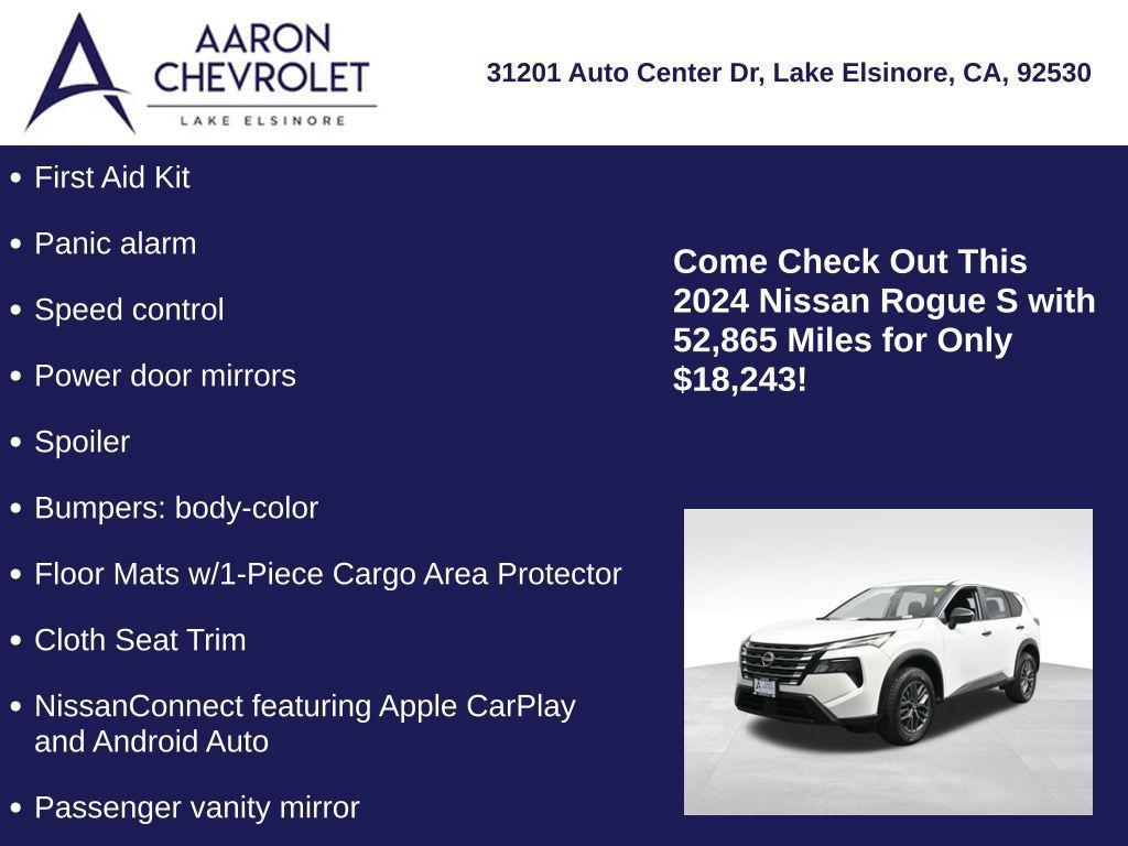 used 2024 Nissan Rogue car, priced at $18,243