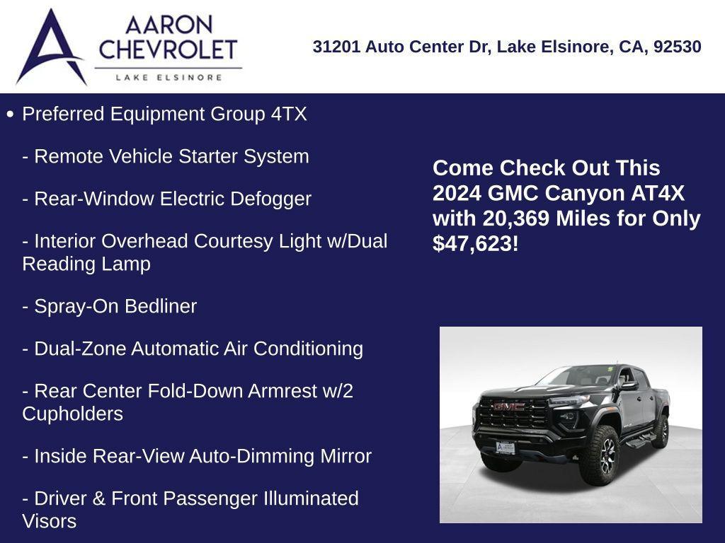 used 2024 GMC Canyon car, priced at $47,623