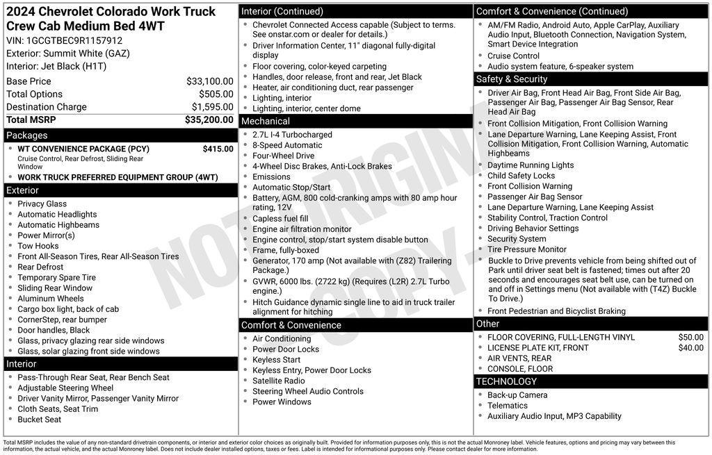 used 2024 Chevrolet Colorado car, priced at $29,991