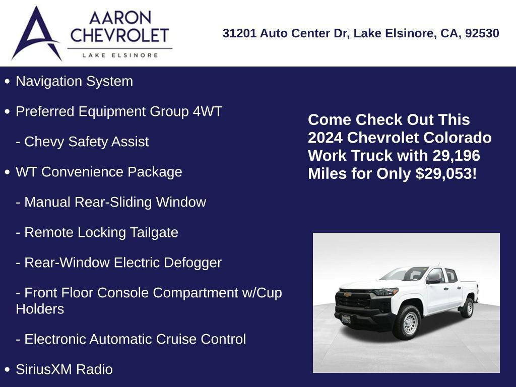 used 2024 Chevrolet Colorado car, priced at $29,053