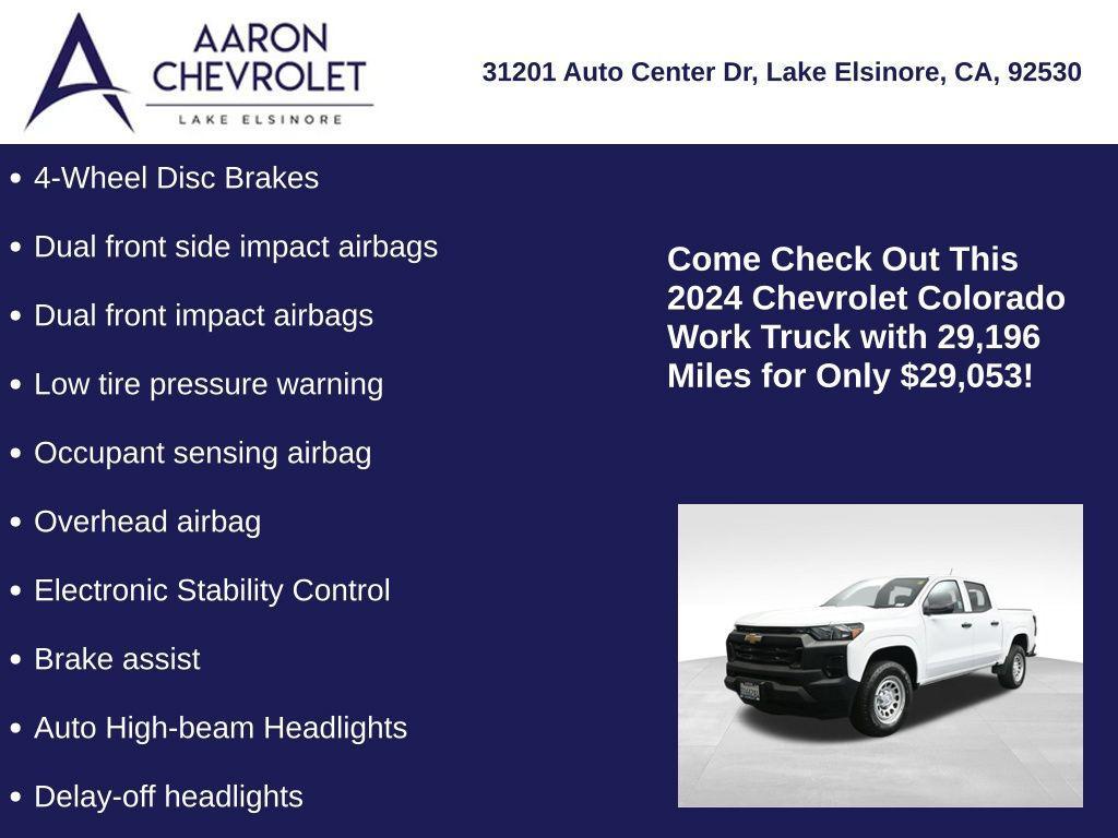 used 2024 Chevrolet Colorado car, priced at $29,053