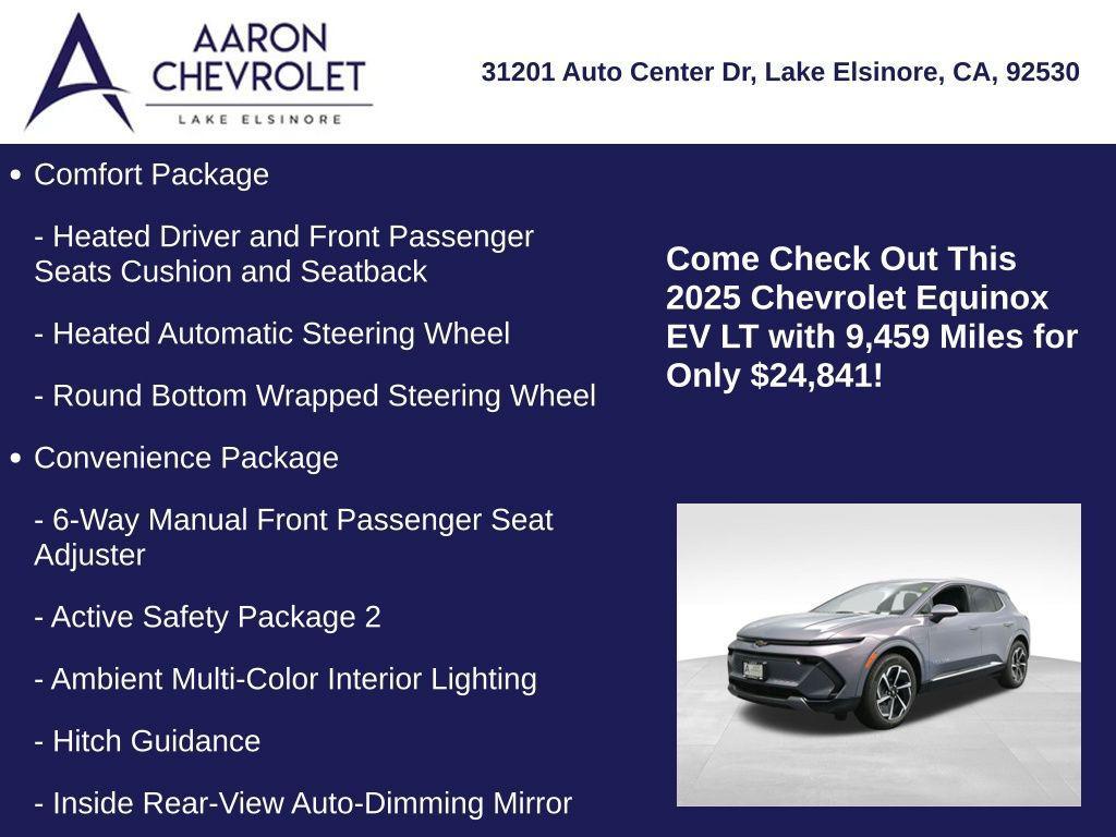 used 2025 Chevrolet Equinox EV car, priced at $24,841