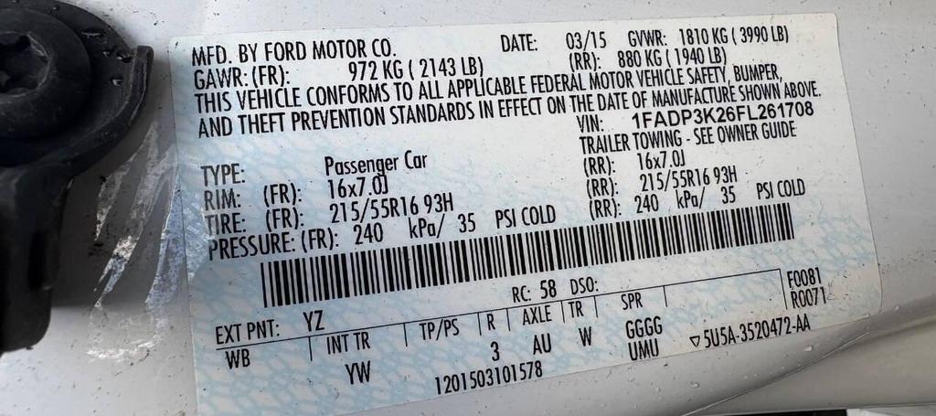 used 2015 Ford Focus car, priced at $5,995