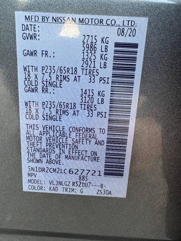 used 2020 Nissan Pathfinder car, priced at $10,992