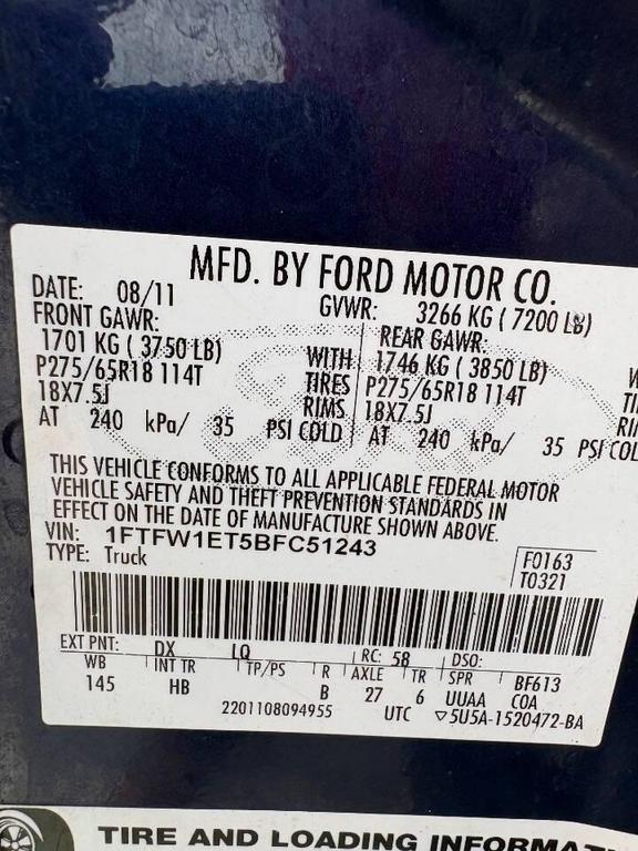 used 2011 Ford F-150 car, priced at $9,558