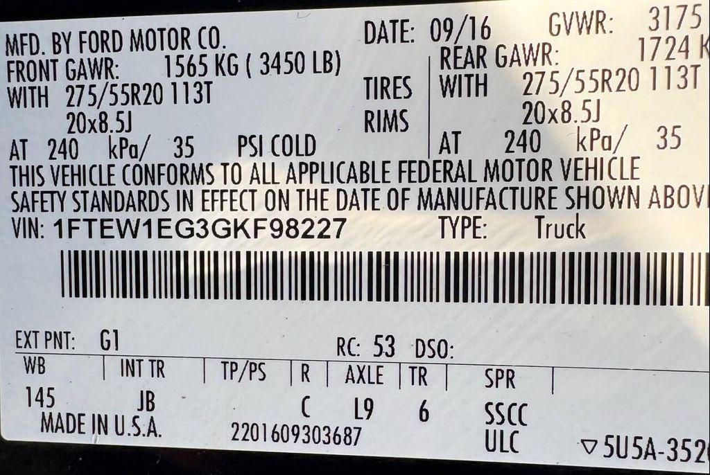 used 2016 Ford F-150 car, priced at $16,114