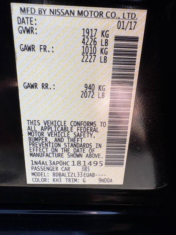 used 2017 Nissan Altima car, priced at $9,993