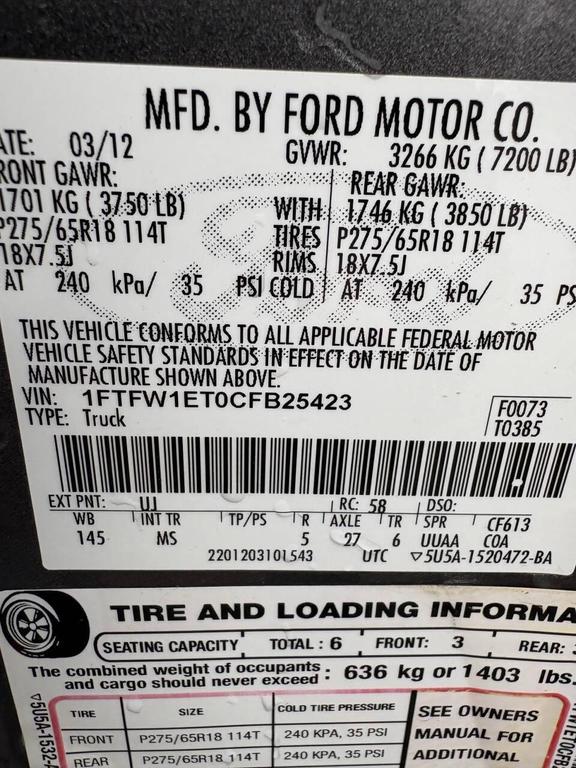 used 2012 Ford F-150 car, priced at $6,995