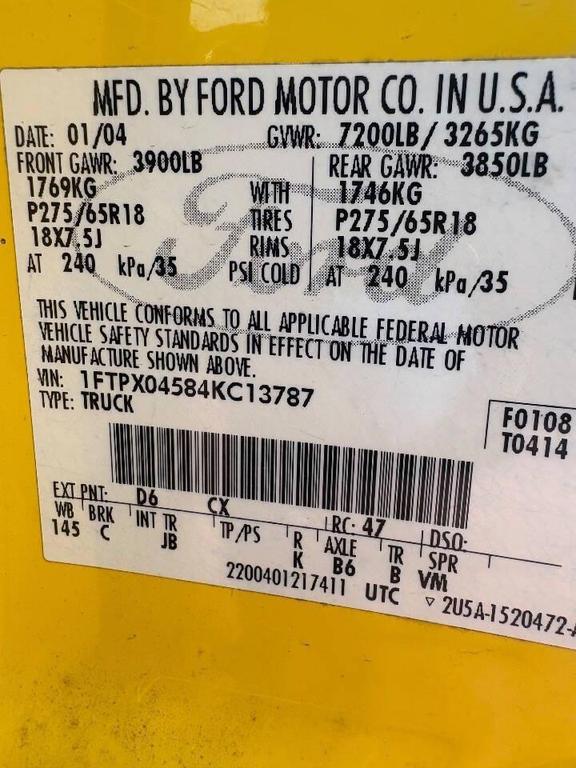 used 2004 Ford F-150 car, priced at $6,991