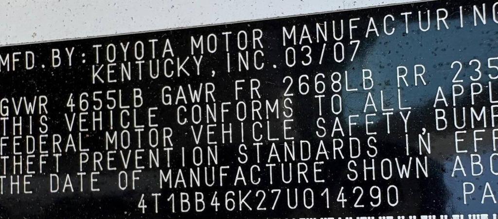 used 2007 Toyota Camry Hybrid car, priced at $6,999