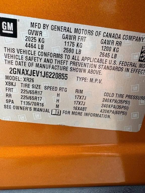 used 2018 Chevrolet Equinox car, priced at $12,777