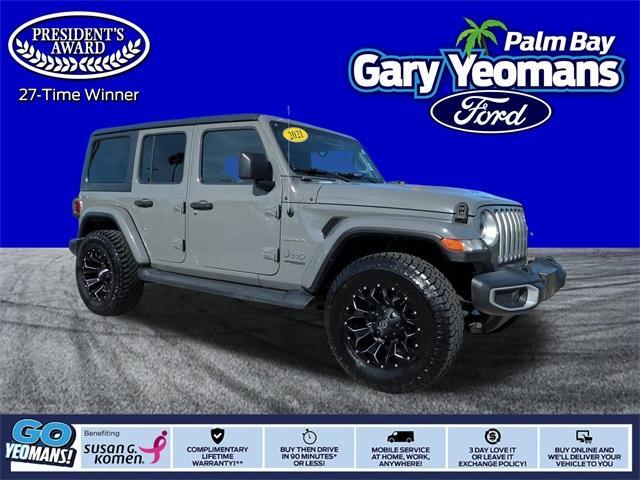 used 2021 Jeep Wrangler Unlimited car, priced at $21,482