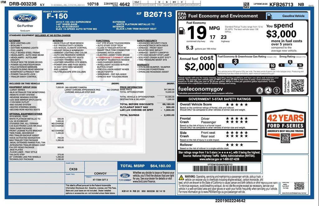 used 2019 Ford F-150 car, priced at $24,000