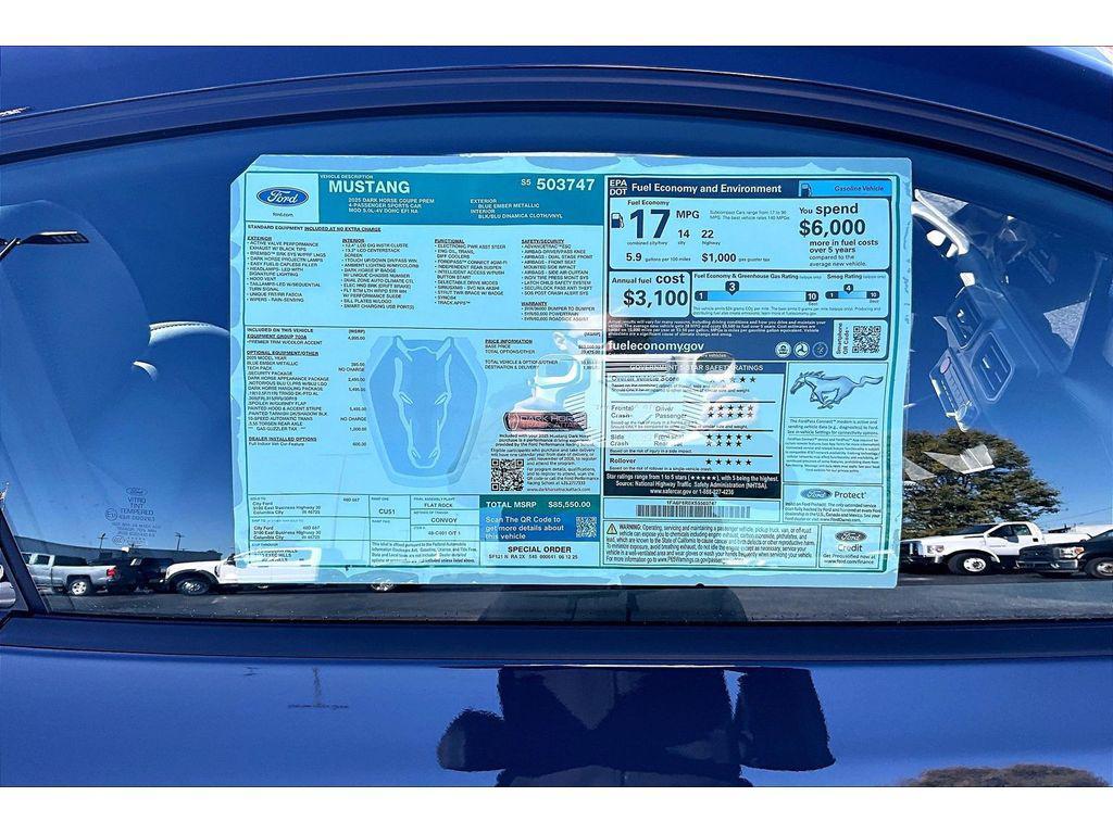 new 2025 Ford Mustang car, priced at $80,787