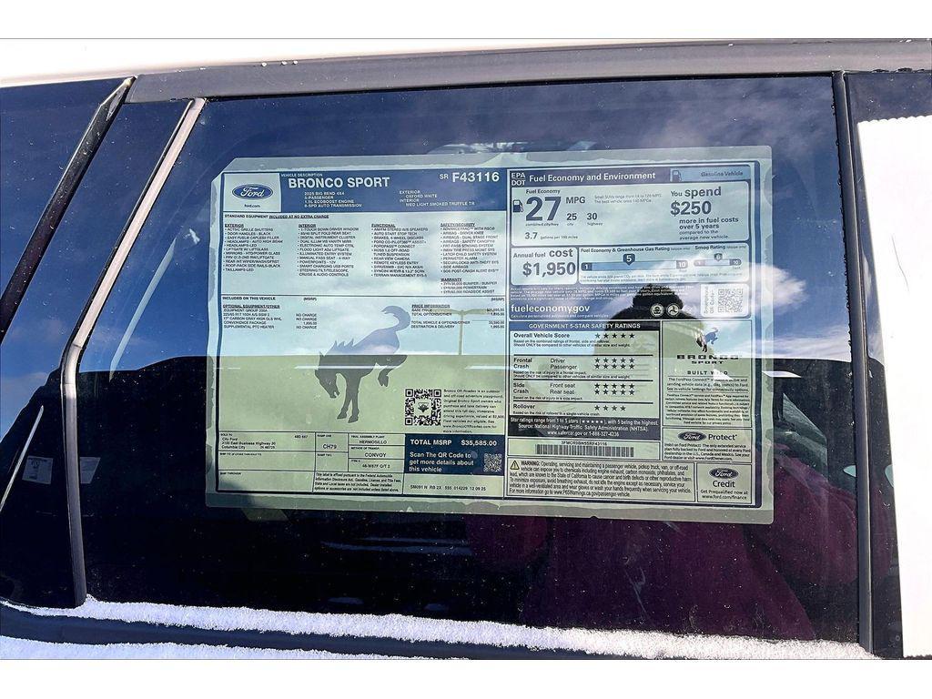 new 2025 Ford Bronco Sport car, priced at $31,239