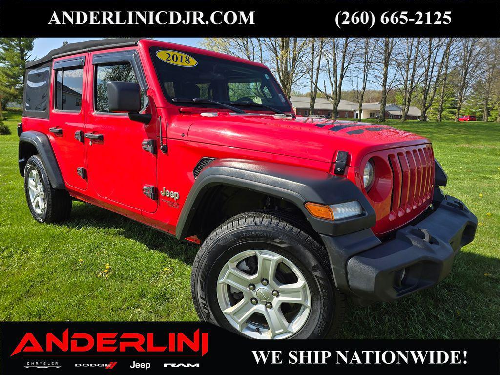 used 2018 Jeep Wrangler Unlimited car, priced at $17,771
