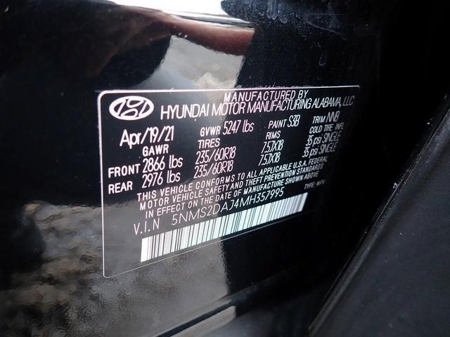 used 2021 Hyundai Santa Fe car, priced at $17,995