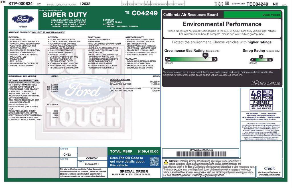 used 2026 Ford F-450 car, priced at $109,999