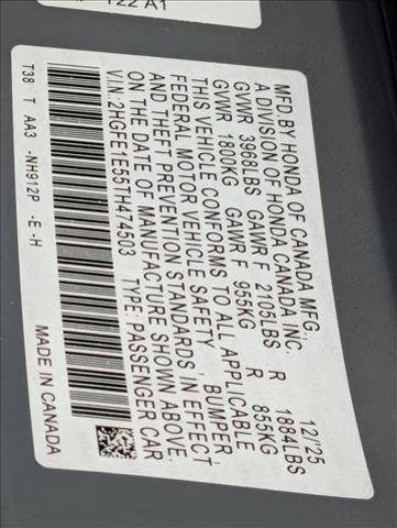 new 2026 Honda Civic Si car, priced at $32,645