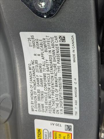 new 2026 Honda Civic car, priced at $26,699