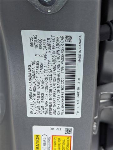 new 2026 Honda Civic Hybrid car, priced at $32,018