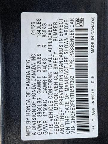 new 2026 Honda Civic car, priced at $26,699