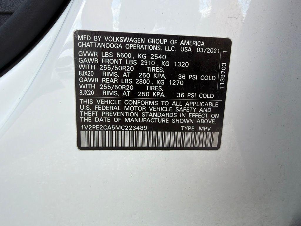 used 2021 Volkswagen Atlas Cross Sport car, priced at $20,991