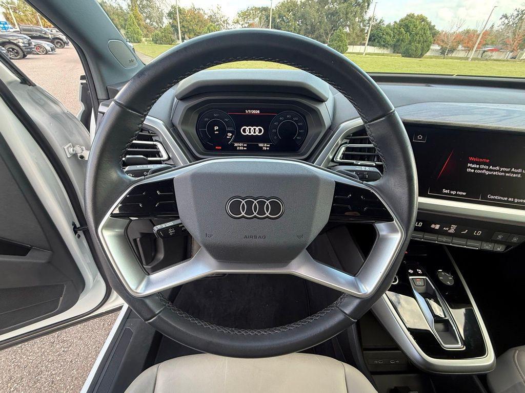 used 2023 Audi Q4 e-tron car, priced at $25,693