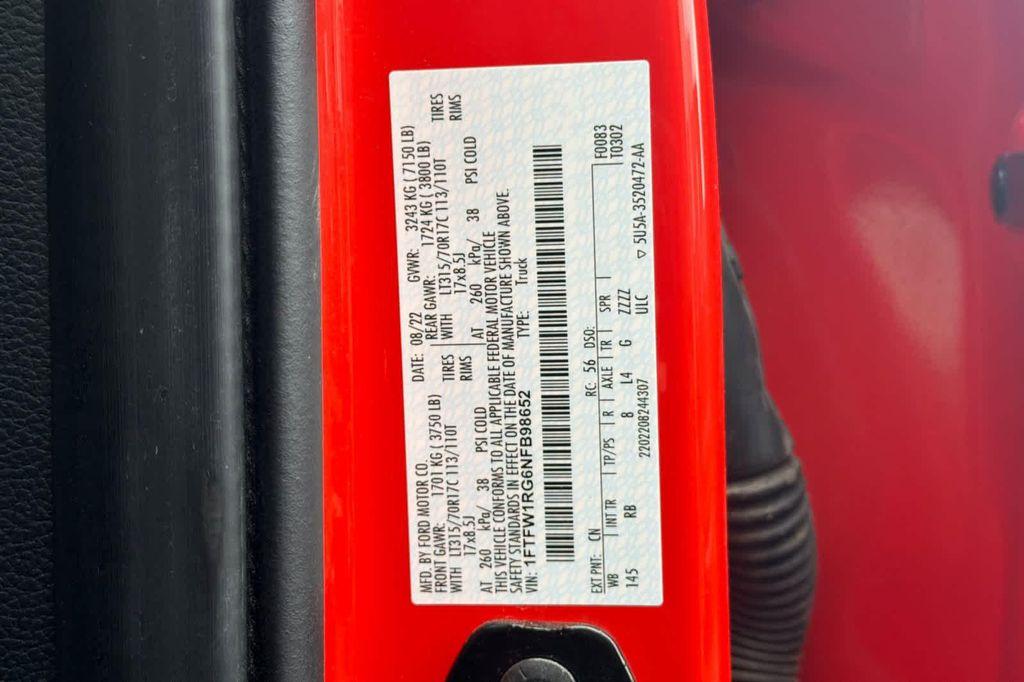 used 2022 Ford F-150 car, priced at $62,999