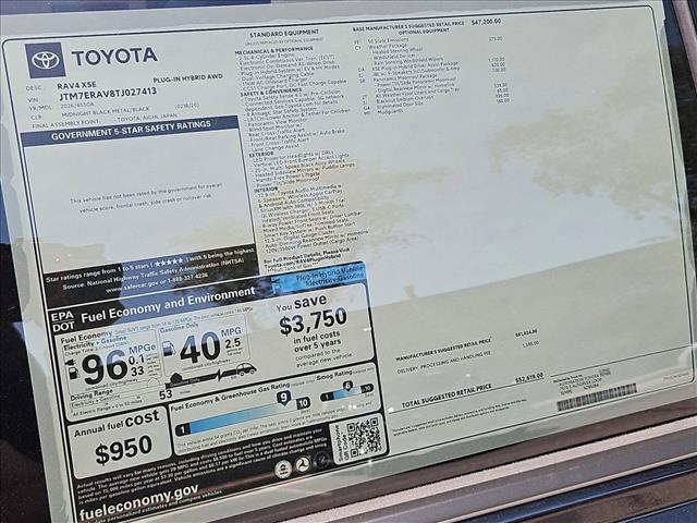new 2026 Toyota RAV4 Plug-In Hybrid car, priced at $53,418