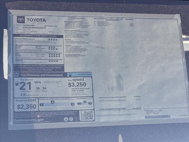 new 2026 Toyota Tacoma car, priced at $43,059