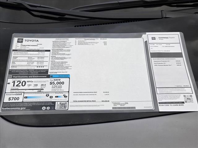 new 2026 Toyota bZ car, priced at $38,358