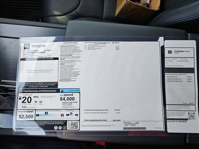 new 2026 Toyota Sequoia car, priced at $78,656