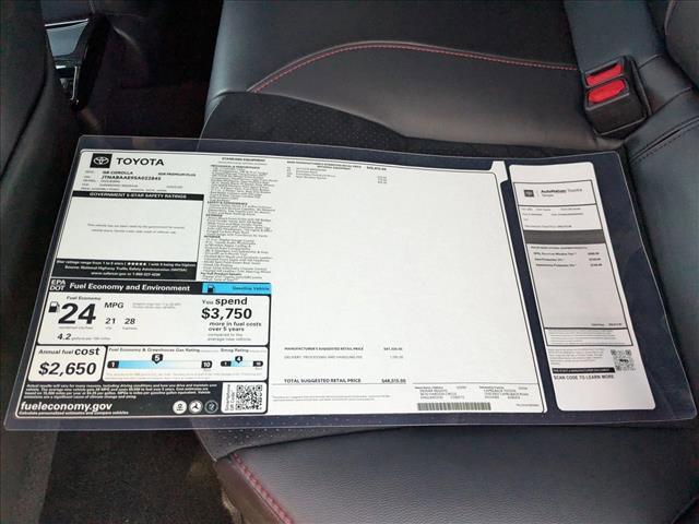 new 2025 Toyota GR Corolla car, priced at $47,219