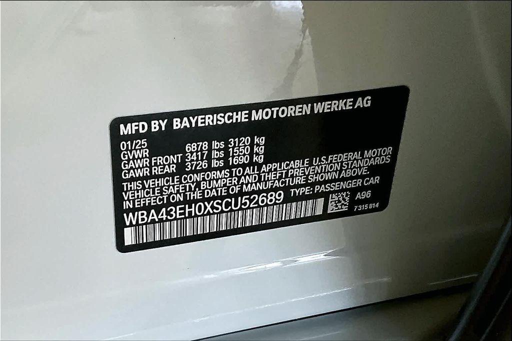 new 2025 BMW 750e car, priced at $113,285