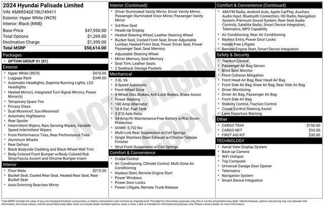 used 2024 Hyundai Palisade car, priced at $37,991