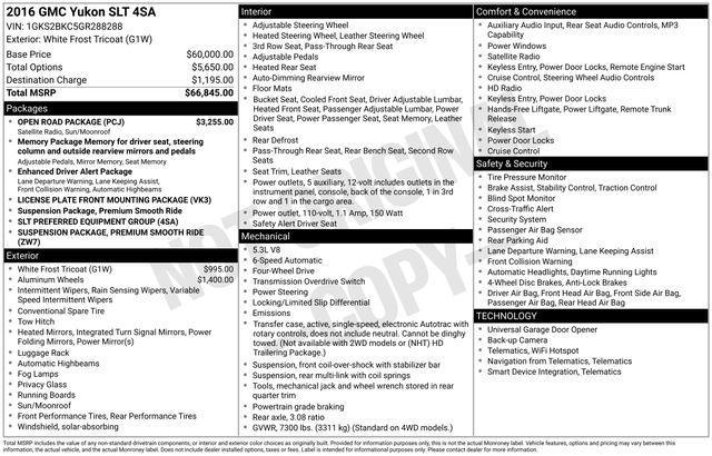 used 2016 GMC Yukon car, priced at $20,999