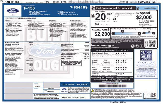 used 2023 Ford F-150 car, priced at $38,237