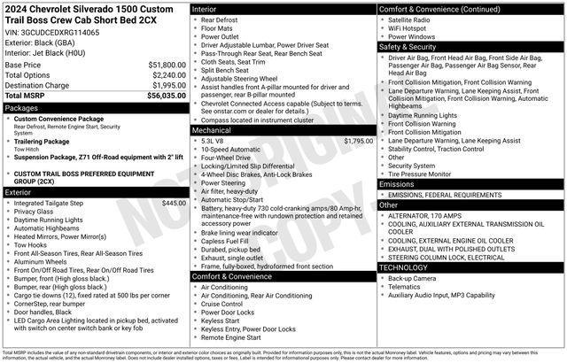 used 2024 Chevrolet Silverado 1500 car, priced at $37,972