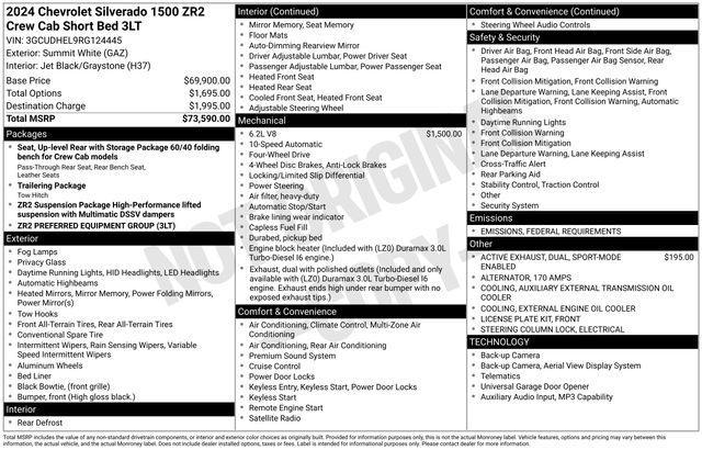 used 2024 Chevrolet Silverado 1500 car, priced at $49,333